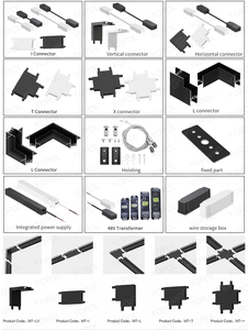 Monté en Surface/<span class=keywords><strong>Suspension</strong></span>/Encastré L20mm Led Cob Système d'éclairage magnétique sur rail DC48V Système magnétique linéaire Ultra-mince - Product Image 3