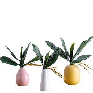 Ramo de Hojas de Phalaenopsis Hecho a Mano, PVC Artificial Verde, Impermeable, Ecológico, 50 Piezas, para Halloween, Hogar, Boda, Graduación, Oficina - Product Image 1