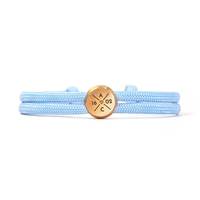 CYNYA Gravé En Acier Inoxydable Sports pour Bracelet Simple Élégant Brossé Tissé Paracord Manchette