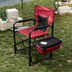 Anpassung Logo Einziehbarer zusammen klappbarer Camping Klapp direktor Stuhl mit Beistell tisch für Camping und Outdoor - Product Image 1
