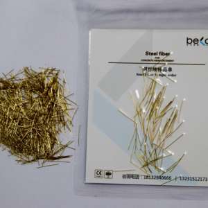 Fibra de acero chapada <span class=keywords><strong>en</strong></span> cobre de alta resistencia a la tracción de grado industrial para refuerzo de hormigón de puente de carretera UHPC/<span class=keywords><strong>RPC</strong></span> - Product Image 6