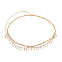 Chaîne de taille à pampilles en strass pour femme, motif géométrique, sexy, pour l'été et la plage, chaîne de harnais pour bikini, bijou de corps élégant et tendance pour femme