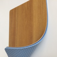 Revêtement de sol en vinyle PVC antidérapant moderne pour salle de sport intérieure industrielle, 4,5 mm, avec design graphique