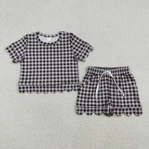 Conjunto informal floral de dos piezas para niñas pequeñas, top sin mangas y pantalones cortos, traje de verano, ropa de algodón suave y elástica - Product Image 3