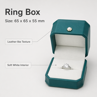 Boîte à bijoux en cuir PU artisanal de luxe avec logo personnalisé, boîte à bijoux pour ranger les bagues, les boucles d'oreilles, les colliers et les bracelets