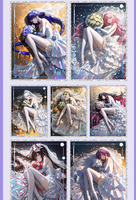 Cartes de collection Dream Crad A4 White Moonlight WAIFU, cartes de jeu de société Anime Goddess Story, cartes de jeu de société pour filles, cadeaux Doujin
