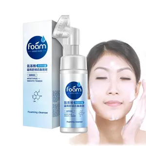 2023 Espuma de aminoácidos Facial Wash Bubble Whitening Suave Wash Skin Hidratante Oil Control Deep Face Cleanser