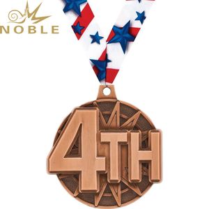 Edle 1. Platz medaille mit Star Striped Ribbon Sports Award für Wettbewerbe 1. bis 6. Rang Medaillen - Product Image 4