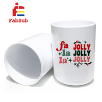 Tasses en polymère pour enfants Tasse à sublimation en plastique de 12oz 8oz avec ou sans poignée pour impression personnalisée