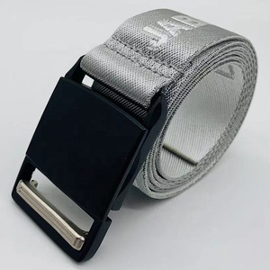 Cinturón de Golf con logotipo de Jacquard personalizado de fábrica para hombres y mujeres, correas de poliéster de nailon Unisex, cinturón tejido trenzado, cinturones con hebilla magnética - Product Image 6