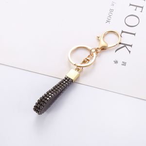 Rhinestone Keychain Sparkle Bling Glitter Crystal Lanyard <b>Key</b> <b>Chain</b> Bracelet Wristlet Bangle <b>Key</b> Ring Holder - Product Image 4