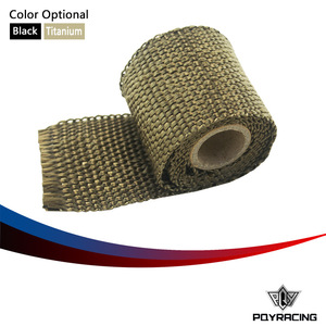 Tuyau d'échappement de voiture 2 pouces x 1 m en fibre de verre isolant pour voitures modifiées, amélioration et rénovation, noir titane - Product Image 5