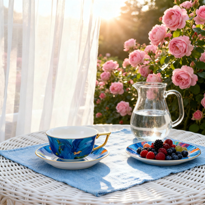 Tazzine da Caffè Ecologiche in Porcellana Bone China Yayu Gao, Design Contemporaneo con Piattini, Confezione Regalo per Tè del Pomeriggio Inglese - Product Image 3