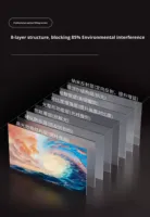 Écran de projection pliable à cadre fixe Fscreen Aura Series 120 pouces Fresnel ALR pour projecteur UST comme Aetherion Home Theater 8K