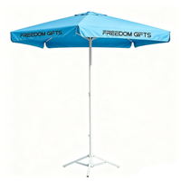 Parasol de plage pliable robuste en tissu Oxford 210D, grand format, pour publicité et cadeaux promotionnels personnalisés