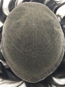 EMEDA Zwitserse Volle Kant Groothandelsprijs Haarvervanging Heren Toupet - Product Image 3