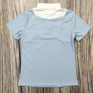 新しい服の女性の水色RTS乗馬競技ショーシャツメッシュ半袖トップス - Product Image 6