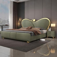 Lit rembourré en similicuir avec cadre en bois de pin massif italien, avec tiroirs de rangement, pour la maison, la chambre à coucher, utilisation en hôtel 5 étoiles