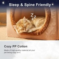 Maison pliable pour animaux de compagnie, amovible et lavable, pour chats, chiots, canapé-lit pour animaux de compagnie, pour chiens extra petits et chats de petite et moyenne taille