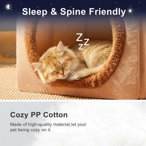 Casa Plegable para Mascotas, Desmontable y Lavable, Cueva para Gatos, Sofá Cama para Perros Extra Pequeños y Gatos Pequeños y Medianos - Product Image 5