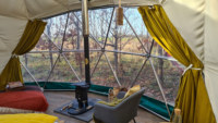 10m 15m 20m dôme tente restaurant maison préfabriquée glamping dôme géodésique domos geodesicos glamping de lujo