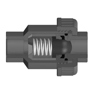 중국 공급 업체 고품질 플라스틱 PVC 급수 비 반환 단일 유니온 스프링 체크 밸브
