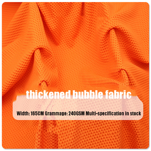 Vente en gros de tissu spandex polyester maille bulle épaissie 240g élastique à quatre côtés pantalon pull décontracté uni à séchage rapide - Product Image 2