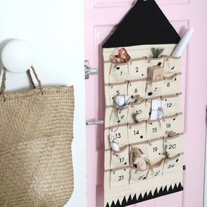 Nouveau sac de rangement mural en toile pour clés et articles divers, idéal pour chambre d'enfant, avec 24 compartiments - Product Image 1