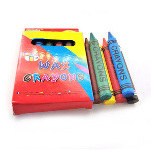 Eco-Friendly Jumbo Wax Crayons Set 6 Creative Colors for Kids Art Painting Art Supplies - Product Image 5