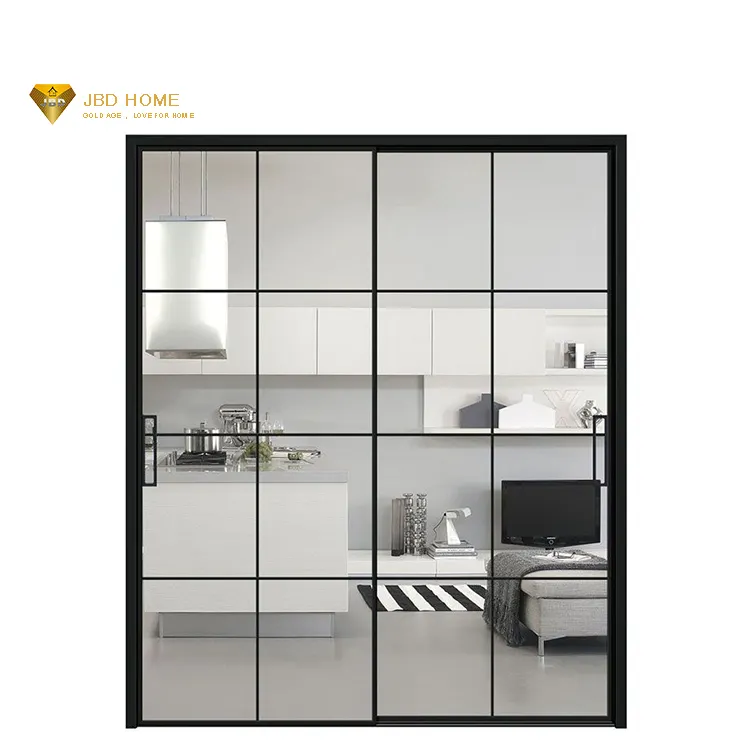 Gebäude Material Aluminium Profil Innen Schiebe Glas Tür