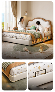 Letto Imbottito Moderno Little Bear per Ragazzi, Perfetto per Camere <span class=keywords><strong>da</strong></span> Letto Compatte - Product Image 4