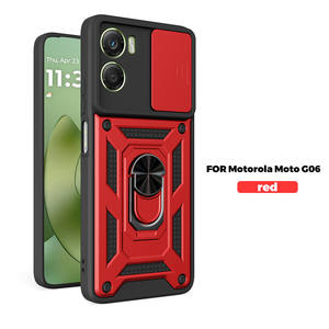 Nouvelle arrivée Étui de protection pour téléphone avec objectif pour Moto G06 4G Coque antichoc avec béquille - Product Image 1