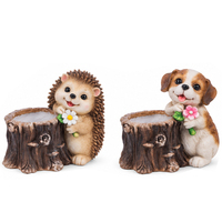 Jardinières artisanales pour chiens et lapins, fabriquées en usine BSCI, pots de fleurs de jardin, décoration extérieure