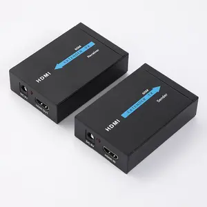 Großhandel Schwarz Farbe Ultra HD HDMI 60m Extender Entfernung Unterstützung HDCP 1.4 Full HD 1080P 3D Video Sender und Empfänger