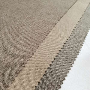 Tissu de rideau occultant de haute qualité à 3 passages, aspect lin de luxe, revêtement pour salon - Product Image 3