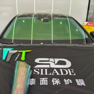 1x30 m/cuộn ánh sáng màu xanh Tắc Kè Hoa Nano gốm cửa sổ <span class=keywords><strong>Tint</strong></span> phim năng lượng mặt trời Kính Chắn Gió Xe Sticker - Product Image 2