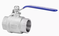 Vanne à boisseau sphérique manuelle à bride en acier inoxydable 304, port de 2 pouces, pour applications générales, vente directe usine, OEM