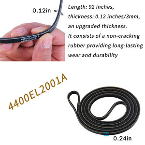 Kit de tubes pour sèche-linge de cuisine, appareil Compatible avec <span class=keywords><strong>LG</strong></span> sèche-linge, assemblage de tambour, moteur 4561EL3002A et ceinture 4400EL2001A - Product Image 4