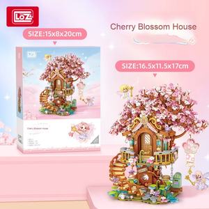 Casa de Árbol de Sakura, Modelo de Juguete para Armar, Plástico ABS, Escala 1:3, 40 Piezas, Bloques de Construcción de Partículas Pequeñas, Caja de Regalo para Niños - Product Image 4