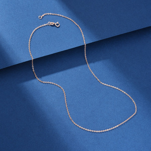 YCC fabbrica all'ingrosso 18 pollici 1mm 925 Sterling <span class=keywords><strong>Silver</strong></span> cavi catene, collane e oro placcato O catene incrociate per le donne - Product Image 5