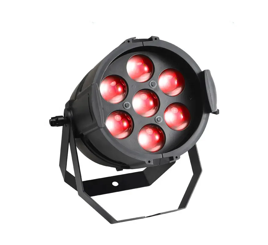 Stage Lighting Manufacturer 350W 7pcs*40W RGBW LED Par Can Light with silent imported fan for theaters and television stations