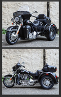 Modelo de Motocicleta de Aleación Fundida a Presión Davidson TRI GLIDE ULTRA 1:10, Triciclo de Lujo, Coleccionable, Clásico, Adorno, Regalo para Amigos