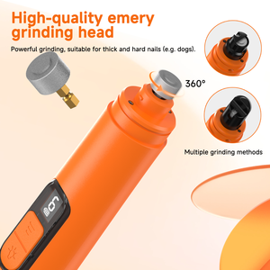 Nuevo Cortaúñas Eléctrico <span class=keywords><strong>para</strong></span> Mascotas <span class=keywords><strong>de</strong></span> 6 Velocidades Ajustables, 2 Luces LED, Silencioso y Recargable, Fabricado en Plástico - Product Image 2