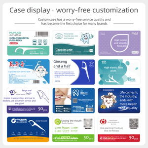 Số lượng lớn Twin Line flossers nha khoa 2 trong 1 tùy chỉnh có thể thay thế tươi lên phân hủy sinh học răng sản phẩm chăm sóc răng miệng - Product Image 4