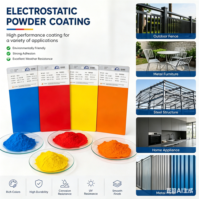Polyurethane Powder Coating Chemically Resistant Thermosetting Spray Environmentally Friendly ROHS Certified ISO/CE Customizable