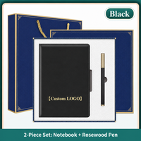 Ensemble d'accessoires de bureau de luxe en cuir : tapis de bureau, porte-stylo et organiseur dans une boîte rigide pour cadeaux d'entreprise