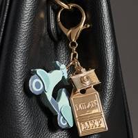 Zomer Voor Collectie Multi-Element Sleutelhanger Metalen Citroen Kersen Fruit Diy Accessoires Tas Sleutelhanger
