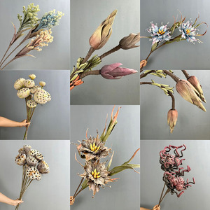 Flores Artificiales de EVA (Peonía <span class=keywords><strong>Coral</strong></span> Emperador) Estilo Abstracto Wabi-Sabi con Tacto Realista para Fotografía de Bodas y Decoración del Hogar - Product Image 1