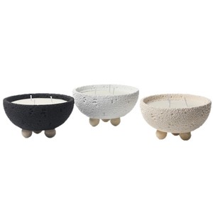 Porte-bougie parfumé en ciment minimaliste nordique, 14,8 cm, diffuseur rond en cire de soja, décoration d'intérieur - Product Image 4