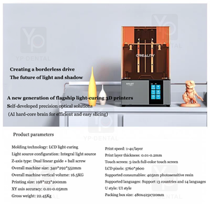 Stampante dentale 3d ad alta risoluzione intelligente di precisione per soluzioni <span class=keywords><strong>CAD</strong></span>/<span class=keywords><strong>CAM</strong></span> dentali - Product Image 5